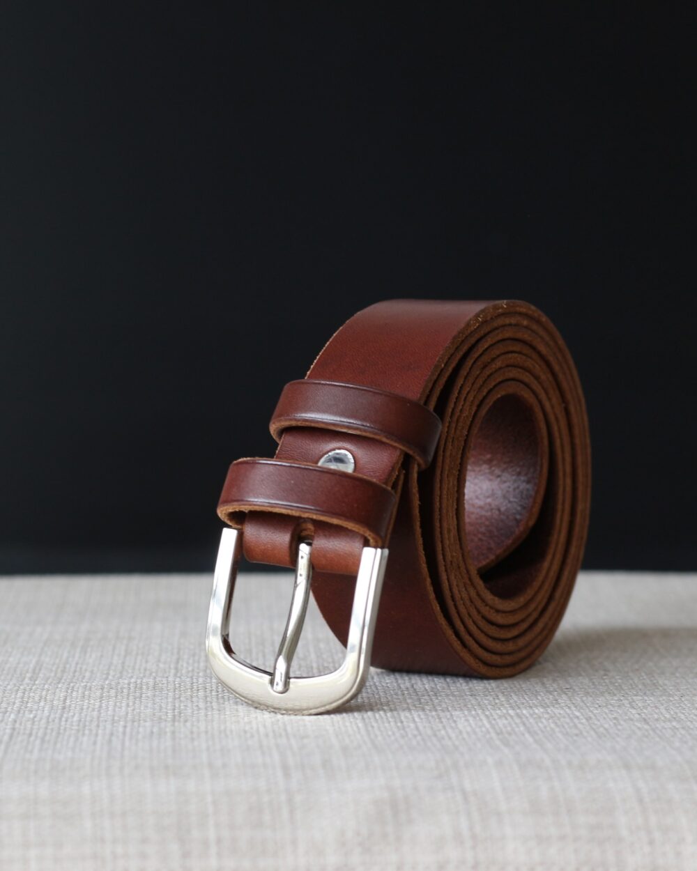 Ceinture artisanale sur mesure en cuir véritable de 3 cm de large fabriquée à la main