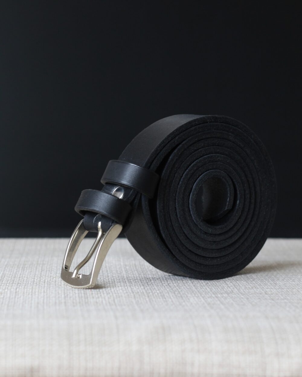 Ceinture 2,5cm en cuir de vachette