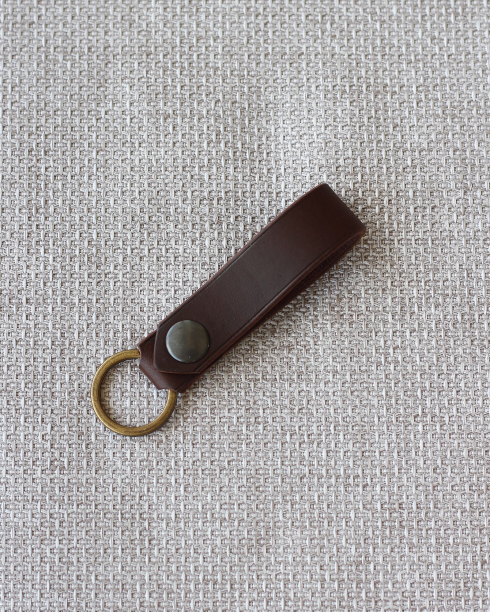 porte-cle-ceinture-marron Porte-clé passant de ceinture marron